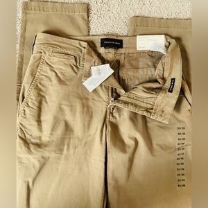 American Eagle, Rich Dark Tan Chino 30 X 36” NEW W/ TAGS Lightweight Fabric